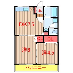 高根木戸駅 徒歩3分 4階の物件間取画像